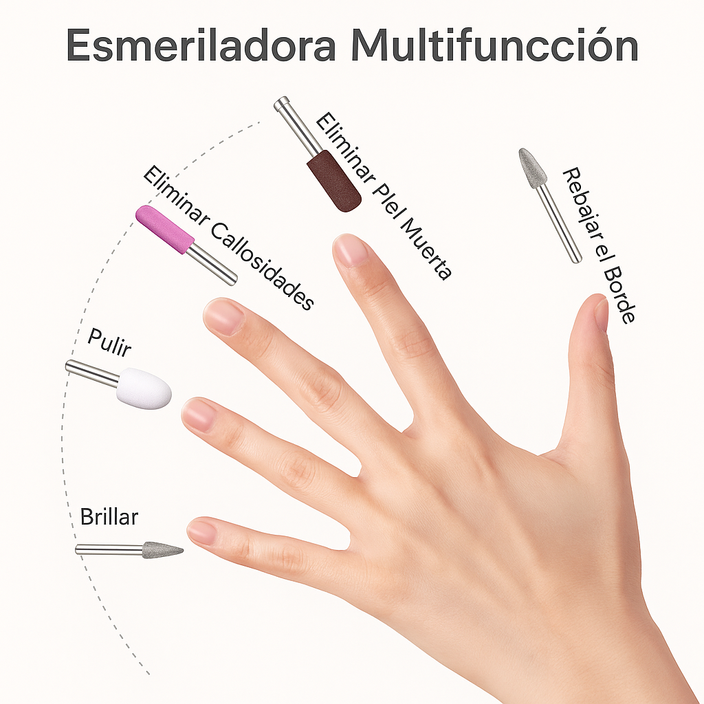Kit Eléctrico de Manicura 5 en 1
