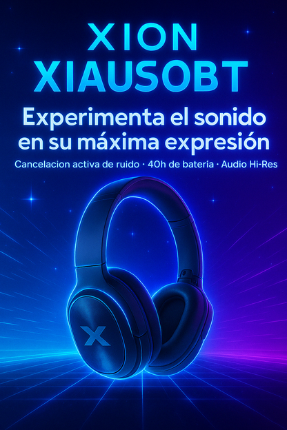 Auricular Xion XI-AU50BT Bluetooth Black