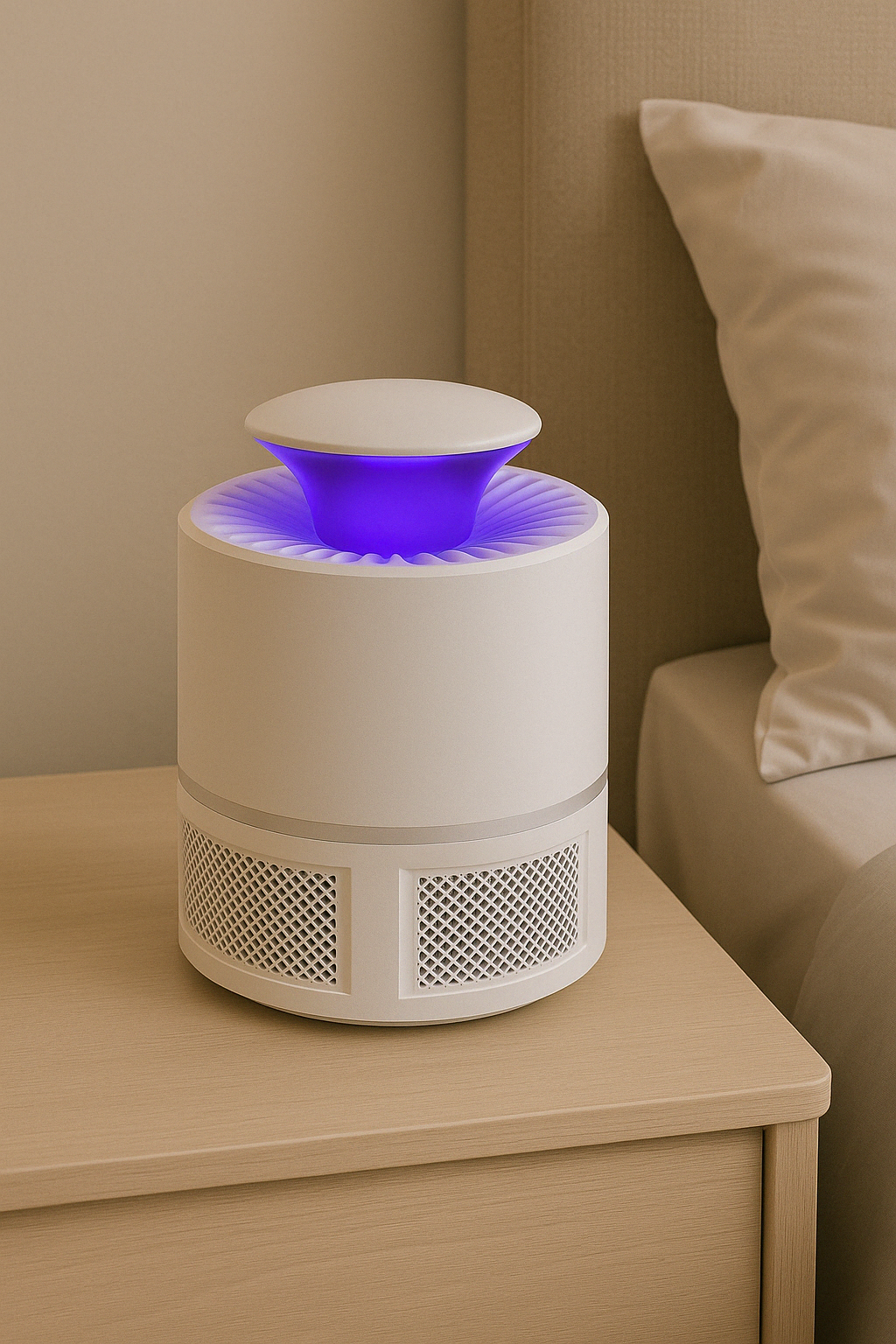 Atrapamosquitos con Luz UV – Protección Eficaz, Silenciosa y Elegante