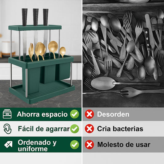 Organizador de cuchillos y tenedores