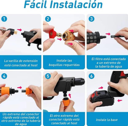 Hidrolavadora Portátil Inalámbrica
